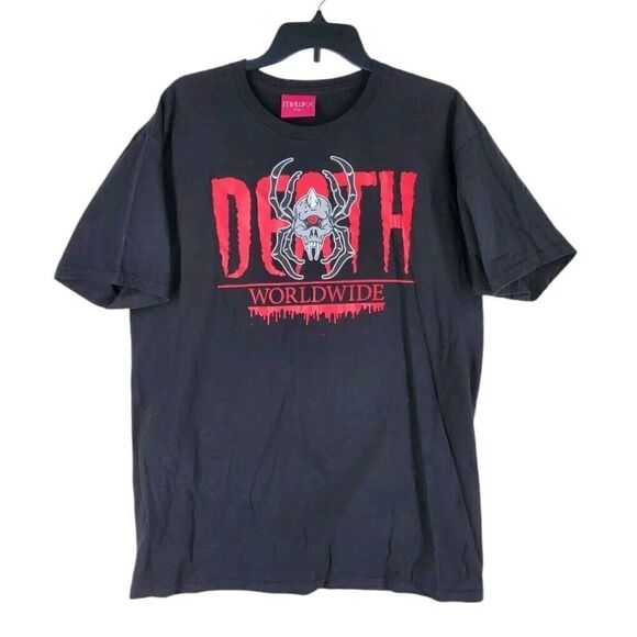 Mishka MNWKA Black T-Shirt Death Worldwide Spider Graphic Men L Japanese Brand - Picture 7 of 9